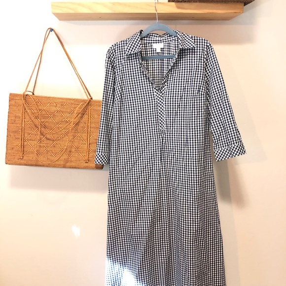 J Jill popover checkered dress - NWOTs - Cottage Core - Picture 2 of 7
